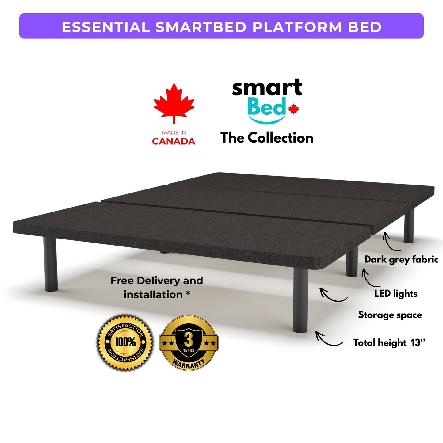 Essential SmartBed Platform Bed